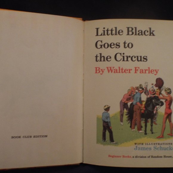 Vintage 1963 Little Black Goes to the Circus! H/C Book by Walter Farley - Picture 3 of 4
